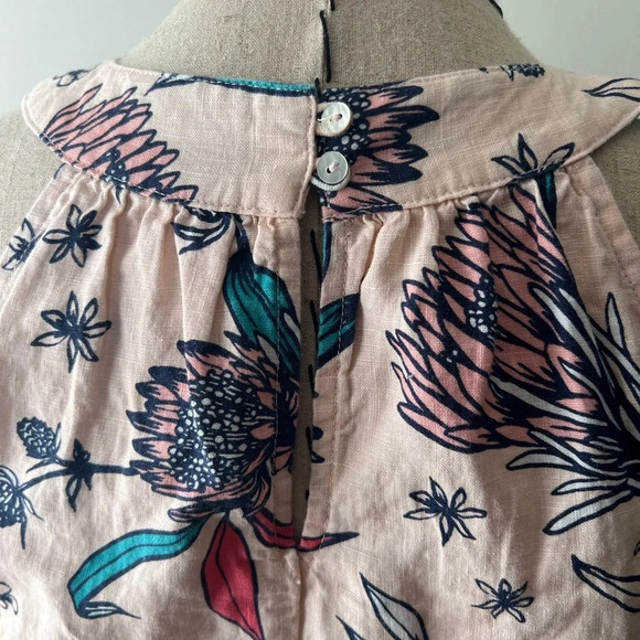 Rachel Ashwell 100% Linen Floral Mini Dress size XS - Picture 5 of 9